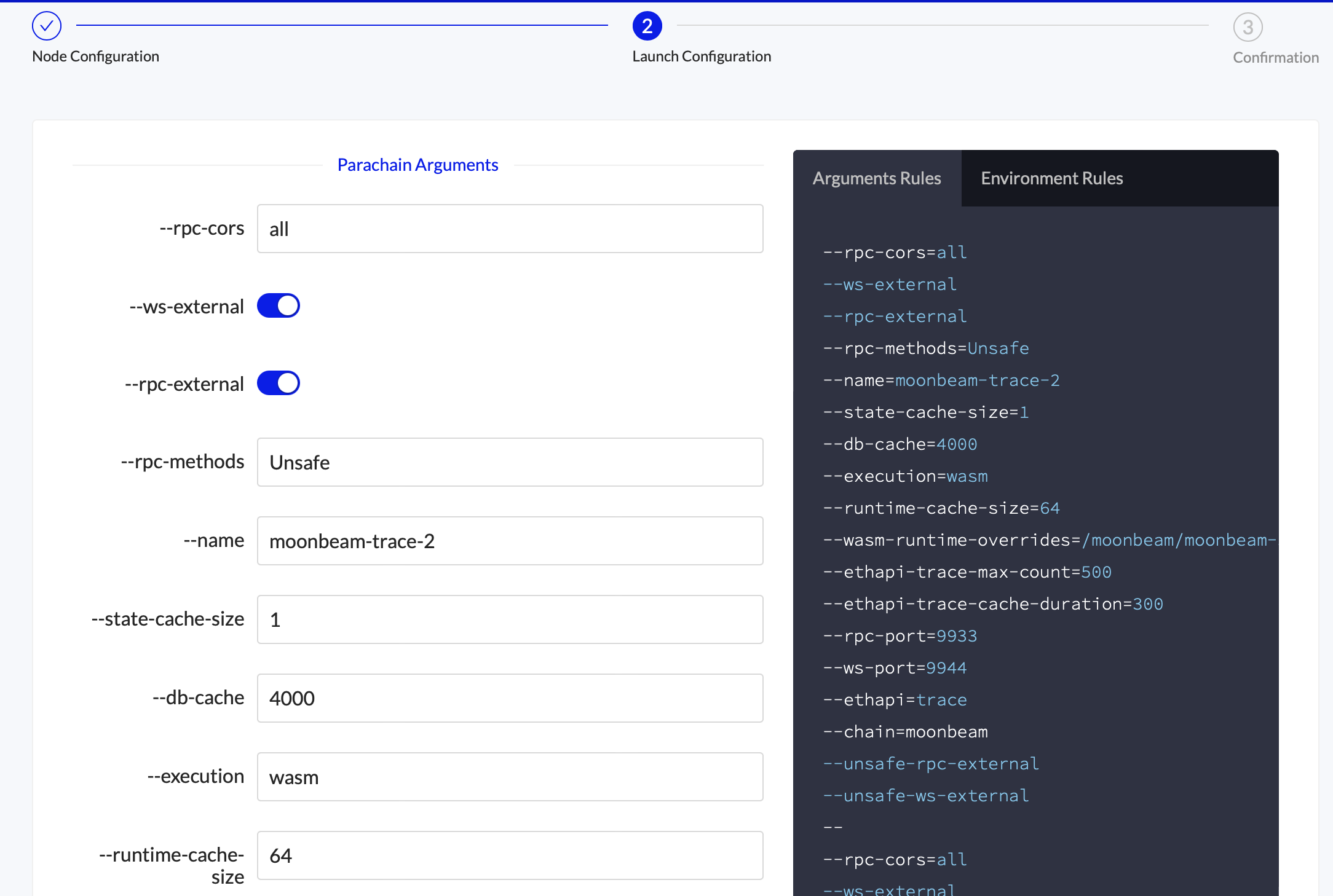 Deploy a Moonbeam Trace Node